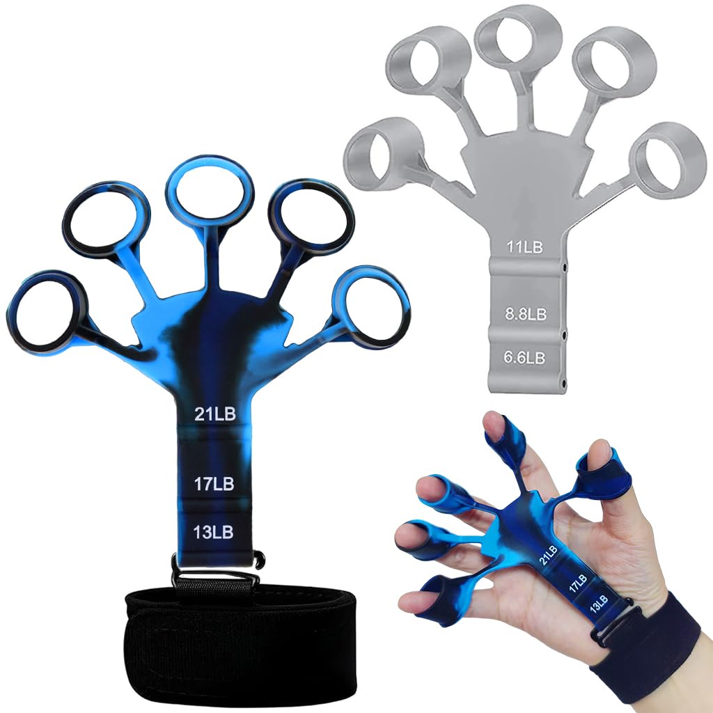 Optifit Finger Gripper Strength TrainerHand Exerciser Yoga Resistance Bands Finger Flexion And Extension Training Device Exerciser For Hand, Finger, And Wrist Muscles (2Pcs) Optifit Finger Gripper Strength TrainerHand Exerciser Yoga Resistance Bands Finger Flexion And Extension Training Device Exerciser For Hand, Finger, And Wrist Muscles (2Pcs)